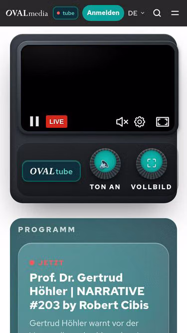 Screenshot of oval.tube