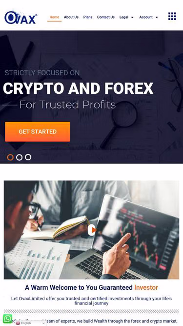 Screenshot of ovax.one