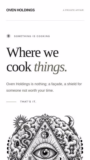 Screenshot of oven.holdings