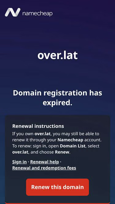 Screenshot of over.lat