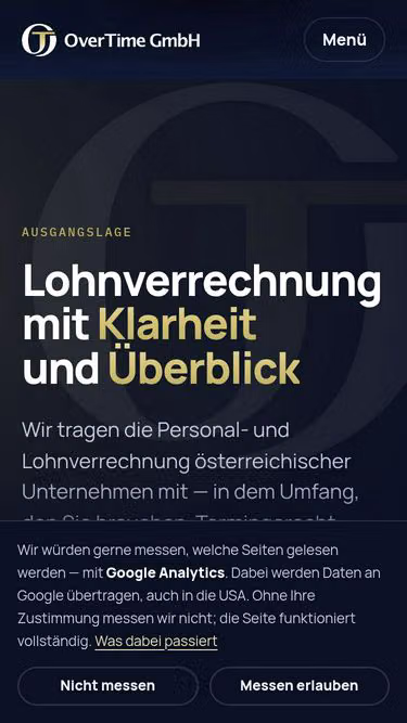 Screenshot of overtime.gmbh