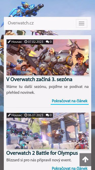 Screenshot of overwatch.cz