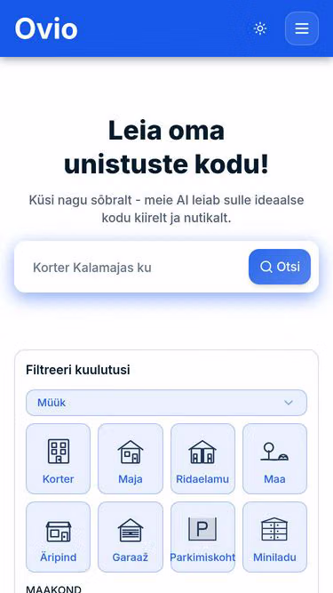 Screenshot of ovio.ee