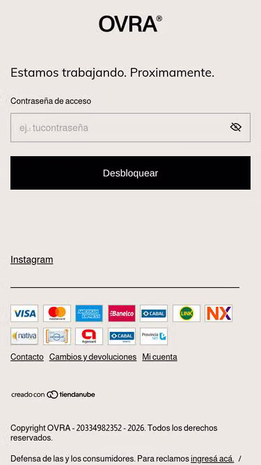 Screenshot of ovra.com.ar