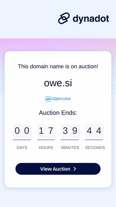 Screenshot of owe.si