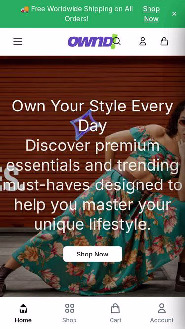 Screenshot of ownd.shop
