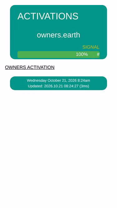 Screenshot of owners.earth