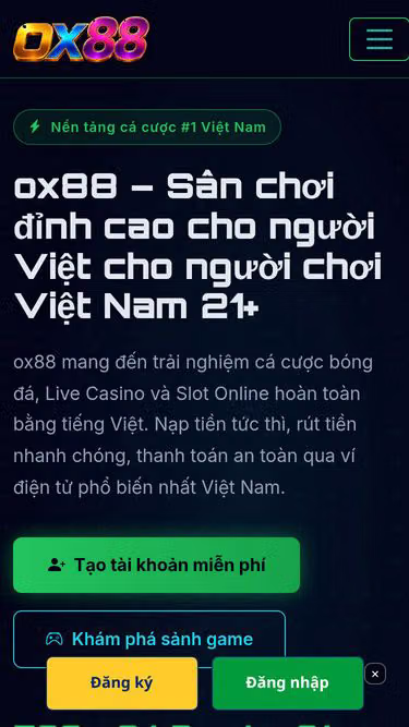 Screenshot of ox88.vu