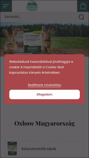 Screenshot of oxbow.hu