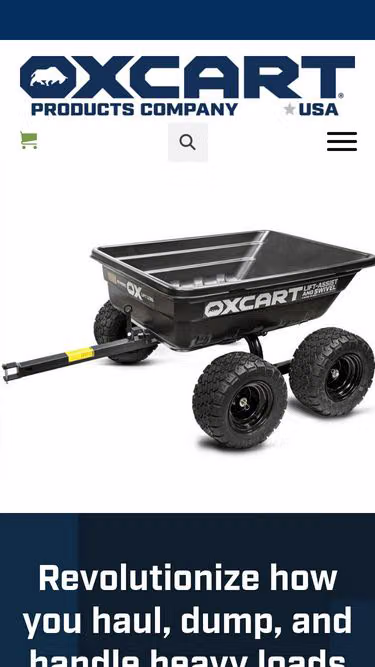 Screenshot of oxcart.com