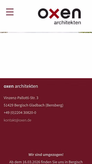 Screenshot of oxen.de