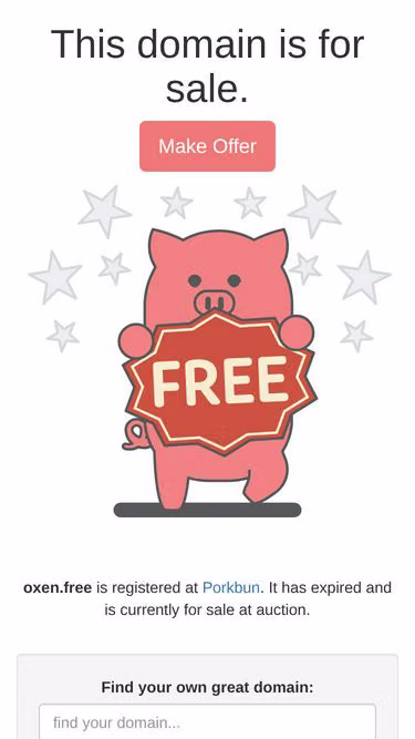 Screenshot of oxen.free