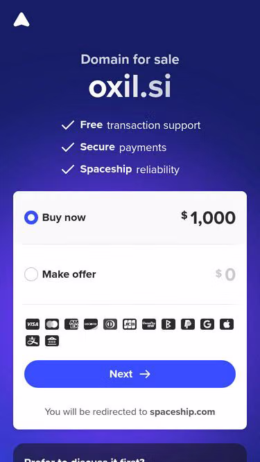 Screenshot of oxil.si