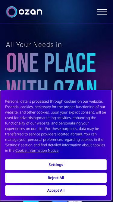 Screenshot of ozan.com