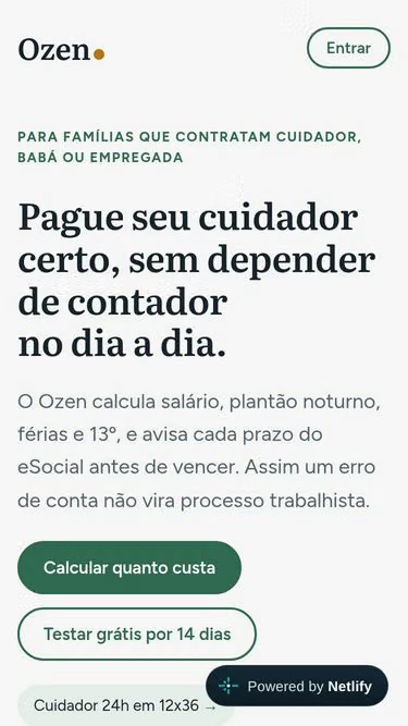 Screenshot of ozen.app.br