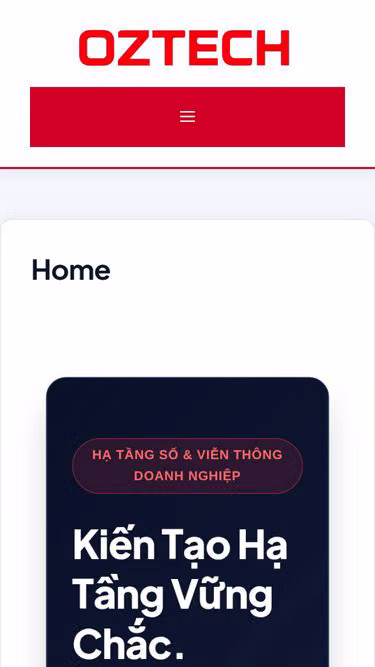 Screenshot of oztech.vn