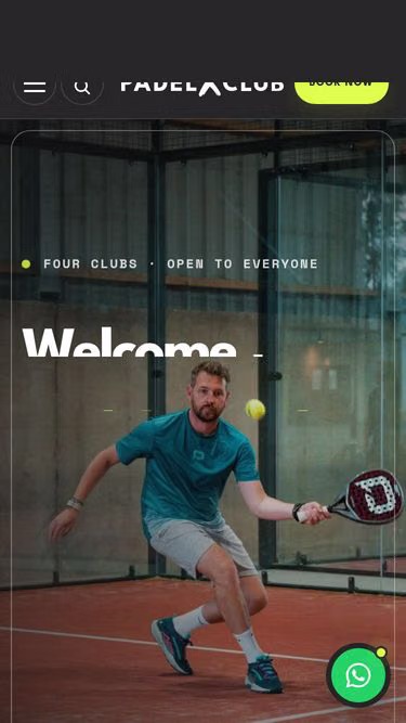 Screenshot of padelx.club