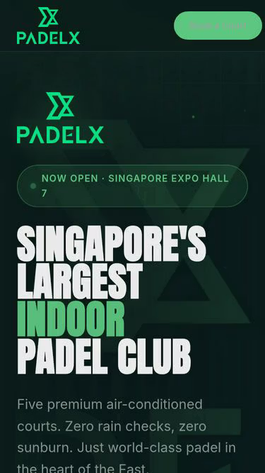 Screenshot of padelx.dev