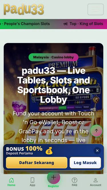 Screenshot of padu33.gold