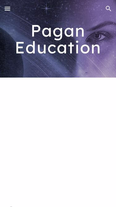 Screenshot of pagan.education