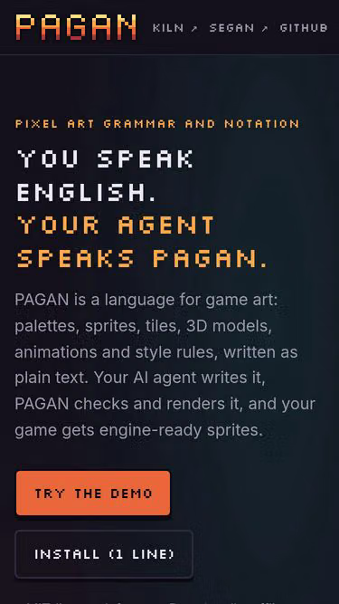 Screenshot of pagan.top