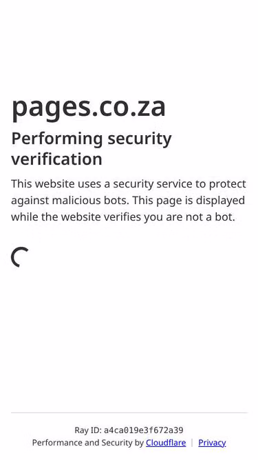 Screenshot of pages.co.za