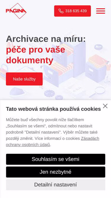 Screenshot of pagina.cz