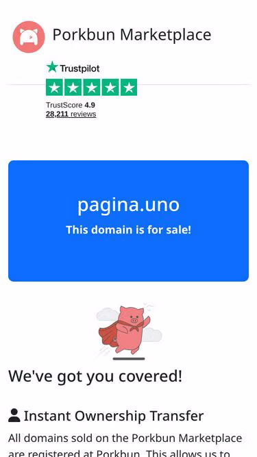 Screenshot of pagina.uno
