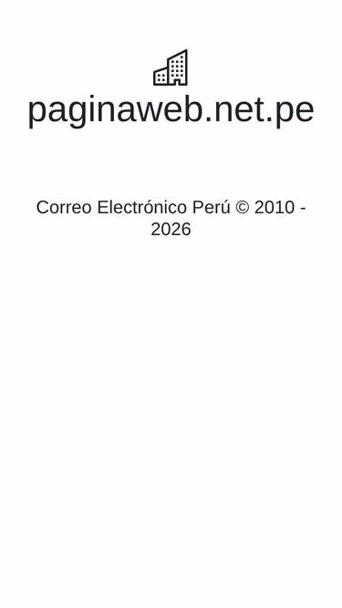 Screenshot of paginaweb.net.pe