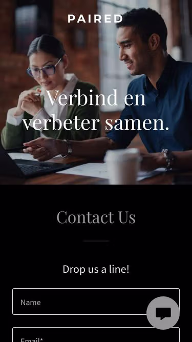 Screenshot of paired.be