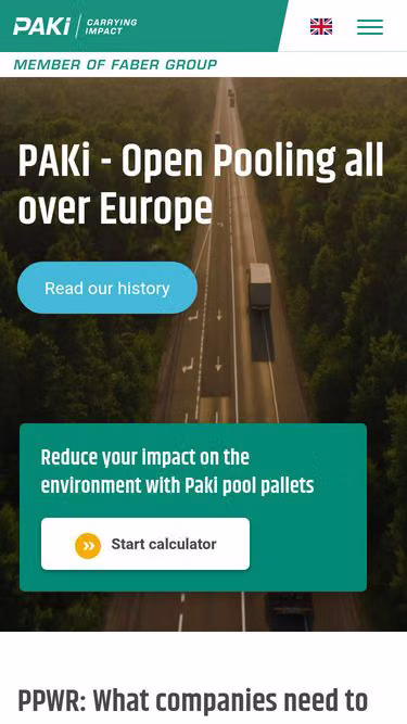 Screenshot of pakilogistics.lv