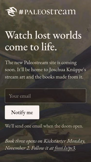 Screenshot of paleo.stream