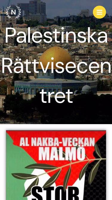 Screenshot of palestine.se