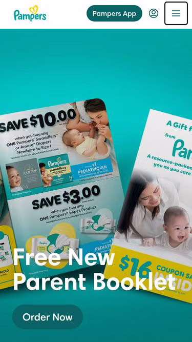 Screenshot of pampers.ca