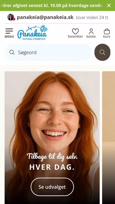 Screenshot of panakeia.dk