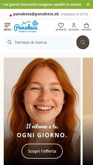 Screenshot of panakeia.it