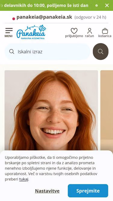 Screenshot of panakeia.si