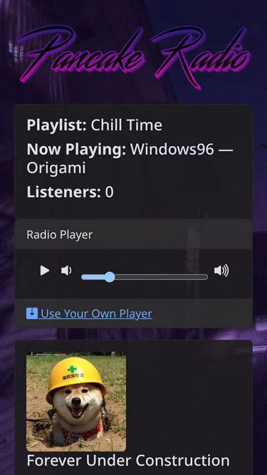 Screenshot of pancake.fm