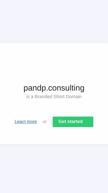 Screenshot of pandp.consulting