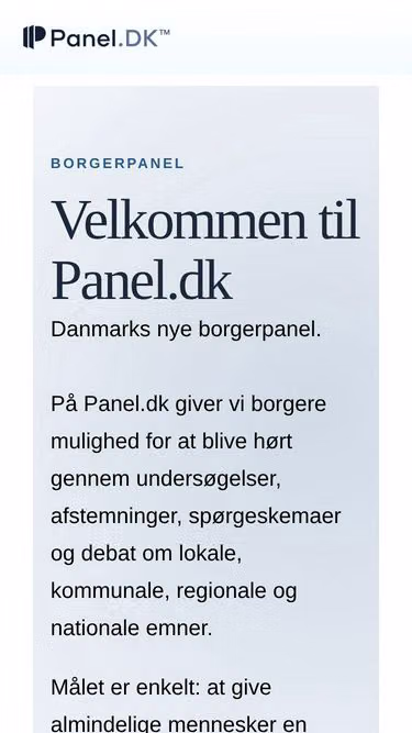 Screenshot of panel.dk