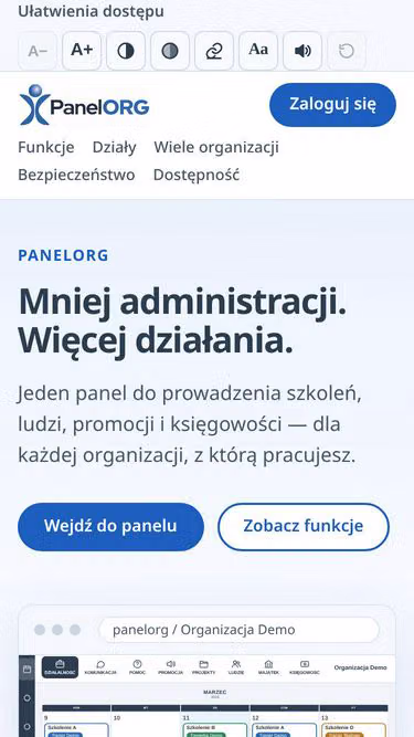 Screenshot of panel.org.pl