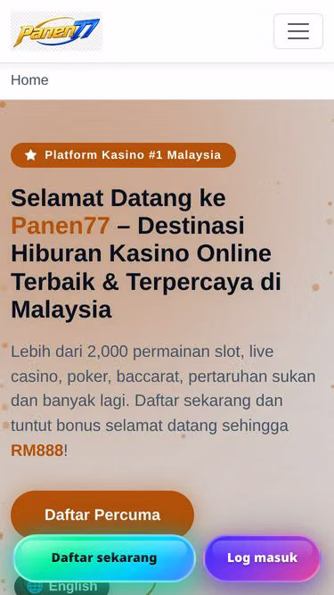 Screenshot of panen77.im