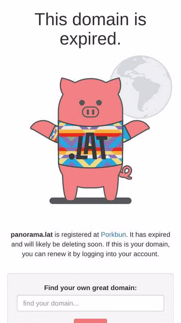 Screenshot of panorama.lat