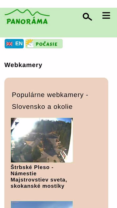 Screenshot of panorama.sk