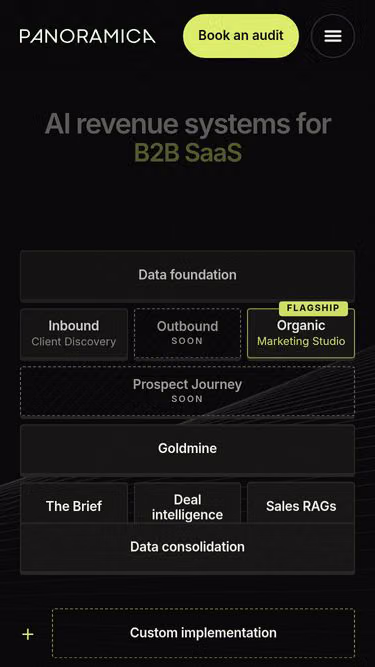 Screenshot of panoramica.solutions