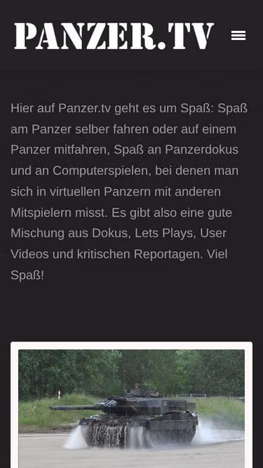 Screenshot of panzer.tv