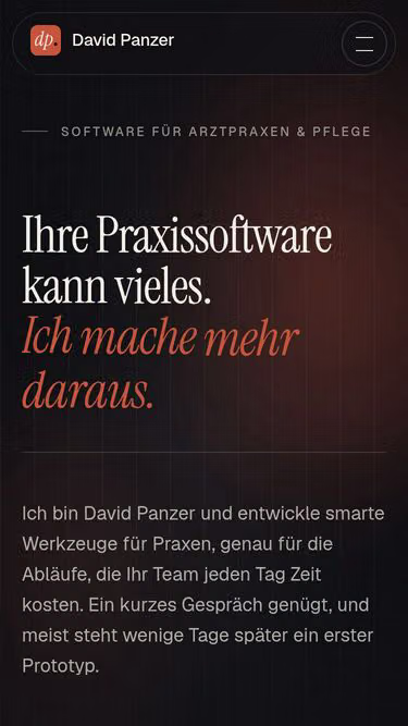 Screenshot of panzer.work