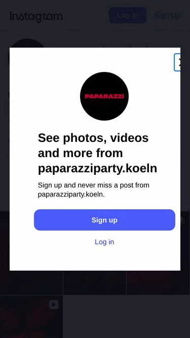 Screenshot of paparazzi.party