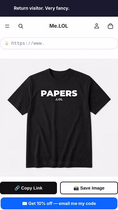 Screenshot of papers.lol