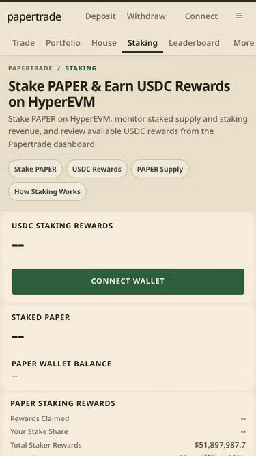 Screenshot of papertrade.global